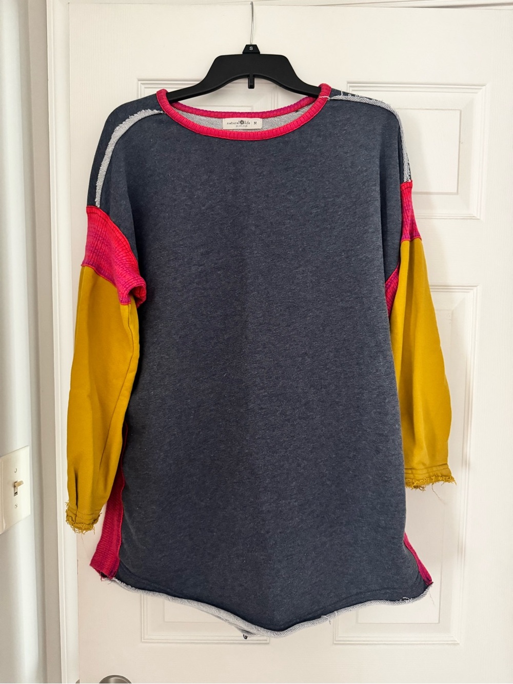 NWOT Natural Life - Reversible Trim Sweatshirt Dress